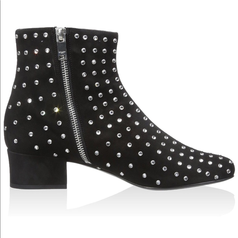 Saint Laurent Black Boot with Studs & Rhinestones - Picture 6 of 6